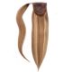 Brun Noisette Balayage  Postiche (Ponytail Queue de Cheval) - Cheveux Humains Naturels 18 Pouces