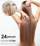24 Pouces - Rallonges À Clips Cheveux Synthétiques