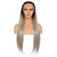 G1901636-v2 - Perruque Longue Cheveux Synthétique Grise