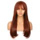 DM1707540-v4 - Perruque Longue Cheveux Synthétique Rouge Pâle Avec Toupet