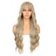 DM1810938-v4 - Perruque Longue Cheveux Synthétique Blonde Foncée Avec Toupet 