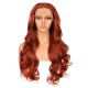 G1611041C-v3 - Perruque Longue Cheveux Synthétique Rouge 
