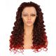 G1611075-v3 - Perruque Longue Cheveux Synthétique Rouge Ombrée 