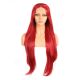 G1707251C-v3 - Perruque Longue Cheveux Synthétique Rouge 