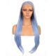 G1901632C-v3 - Perruque Longue Cheveux Synthétique Bleue 