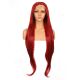 G1904710C-v3 - Perruque Longue Cheveux Synthétique Rouge 
